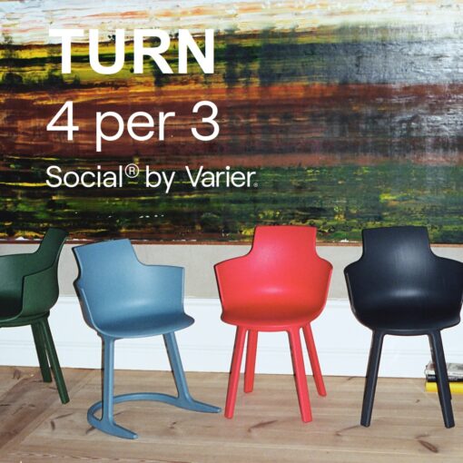 Varier sedia Social Turn 4x3 fino al 31.03